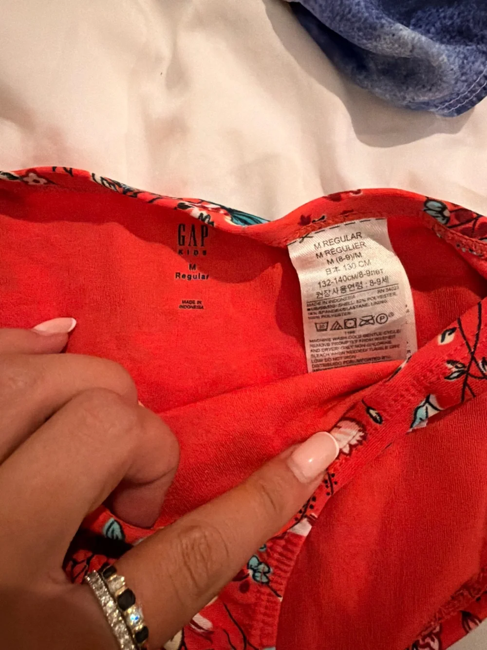 Gap Kids Red Floral Bikini Bottoms